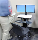 Ergotron WorkFit-C Dual Sit-Stand Workstation