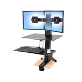 Ergotron WorkFit-S Dual Sit-Stand Workstation with WorkSurface