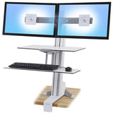 Ergotron WorkFit-S Dual Sit-Stand Workstation with WorkSurface